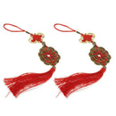 Qing Dynasty Red Chinese Knot Luck Coins Wealth Home Decor Ornament style 4