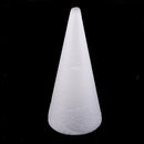 15cm Cone Shape Christmas Tree Styrofoam Foam + 40pcs Red Green Tinsel Stem