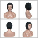 Short Black Box Braid Lace Front Wigs With Baby Hair Synthetic Bob Braid Wig