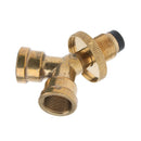 2pcs Propane Y Splitter Adater ,Cylinder Bottle Solid Brass T Adapter Connector