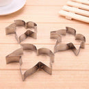 Maple Leaf Fondant Cake Decor Tools Stainless Steel Baking Mold (3pcs)
