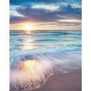 5D DIY Full Drill Diamond Painting Sunrise Beach Cross Stitch Embroidery
