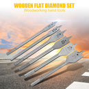 6pcs/set 10mm-25mm Wood Drilling Flat Drill Woodworking Spade Drill Bits