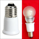 E27 to E27 Extension Base CLF LED Light Bulb Lamp Adapter Socket Converter