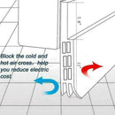 Adhesive Under Door Sweep Weather Stripping Rubber Seal Bottom Strip D7P9 T5R5