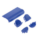 2 Set Replacement Full Buttons Cap Mod Kits for Sony PS4 Gamepad Blue+White
