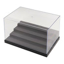 Anti-dust Arcylic 4-Step Display Case, Flat Glossy Base, Stackable Design, for