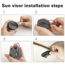 2 in 1 Car Glasses Clip Auto Sun Visor Air Vent Sunglasses Fastener HolderÃ‚Â  A