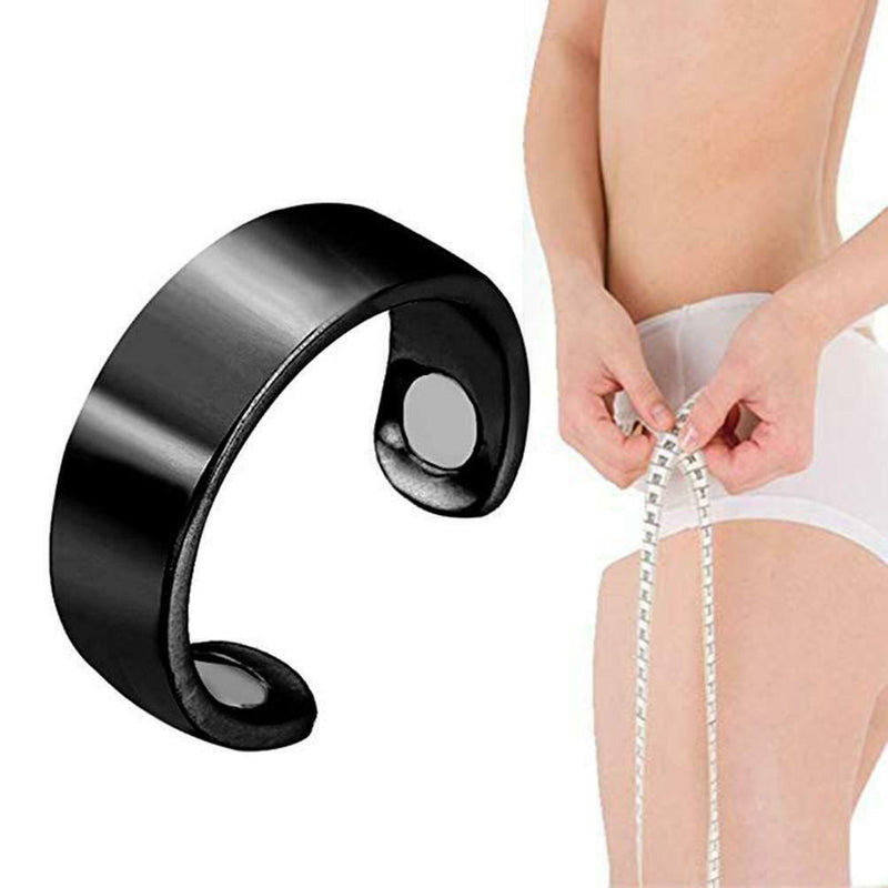 Acupressure Anti Snore Stopper Ring Reflexology Sleeping Aid Device (Black)