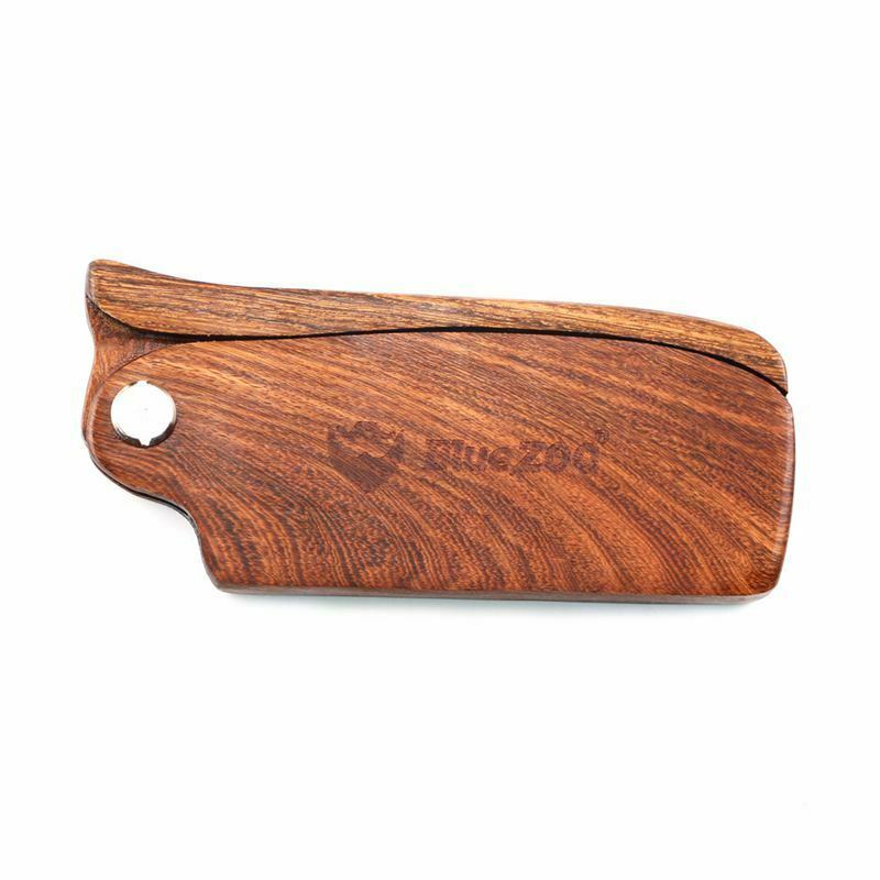 Blue Zoo Wooden Folding Beard Comb Pocket Size Moustache Hair Combs Anti-st F6W4