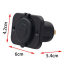 3x 5V/3.1A Blue LED Dual-USB Power Supply Socket for 12V-24V Car Motorcycle SUV