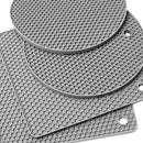4 Pcs Premium Silicone Trivet Mat Heat Resistant Pot Holder Non-Slip Durable