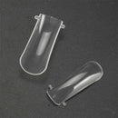 Set of 100 Coffin Nails Long Natural Full Colver Acrylic False Nails Ballerina