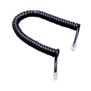 2x 2M RJ11 Male Telephone Extension Cable Coil Handset Cord Phone Line Black