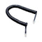 2x 2M RJ11 Male Telephone Extension Cable Coil Handset Cord Phone Line Black