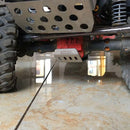 Stainless Steel Chassis Armor Protection Skid Plate for 1/10 RC Crawler Acc