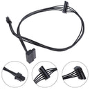4 Pin To 2 SATA Power Supply Cable For Main Board Interface SSD Power Cable OZ