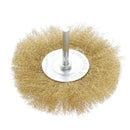 2Pcs Wire Flat Brush, Coarse Crimped with 1/4-Inch Shank Excellent for