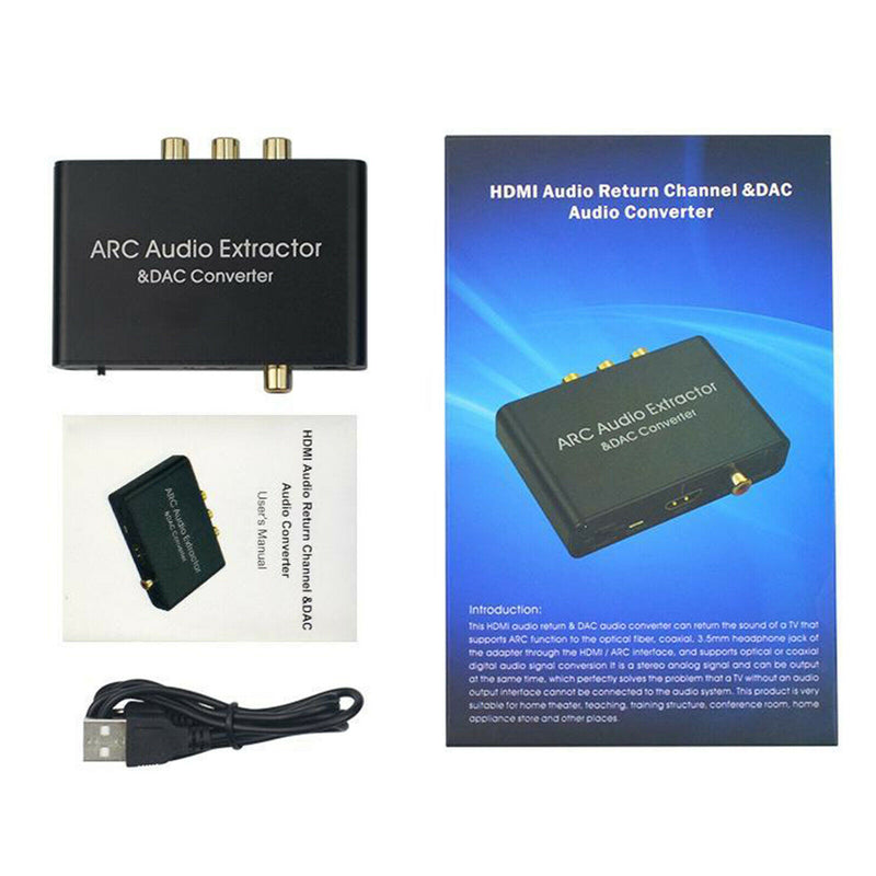 HDMI ARC Adapter & DAC Converter Selector with Digital Optical Coaxial and