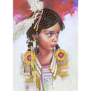 5D DIY Special Shaped Diamond Painting Girl Cross Stitch Mosaic Craft Kit