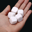 5Pcs 20Mm Blank Dice White Rounded Corner D6 Children Teching Diy ME