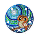DIY Full Special Drill Diamond Painting Bird LED Night Lamp Home Decor (D)