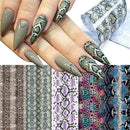 Nail Foils Colorful Serpentine Nail Art Transfer Stickers Decals DIY Manicure H7
