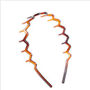 Headband Hair Comb Zigzag Band Notched Headband Woman Man Girl, One Size