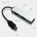 Type-C to 2 USB2.0 TF Card USB-C Reader Multifunctional Portable Type-C HUB