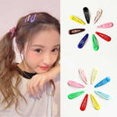 100pcs DIY Snap Hair Clips Metal Barrettes for Baby Girls Women Accessories