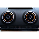 4pcs Red Air Vent Outlet Decor Ring Cover Trim Fit for Audi A3 S3 13-16