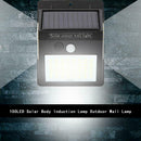 100 LED Solar Motion Sensor Wall Light Waterproof Garden Yard Security Lamp