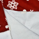 Christmas Tree Skirt Tree Carpet Floor Party Decoration Door Mat (Red)