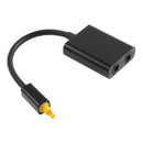 2 to 1 Splitter Digital Optical Fiber Audio Duplicator Signal Switcher Adapter b