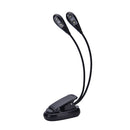 Music Stand Clip On 4Led Light Duel Twin.Reading Lamp`Usb Musician Teacher Gif3C