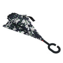 Chrysanthemum Folding Reverse Umbrella Double Layer Inverted Windproof Rain