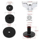 21 Pieces Replacement Accessories Cymbal Stand Sleeves Cymbal Felts With Wa D8E5