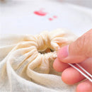 10X 8x10cm Large Cotton Muslin Drawstring Reusable Bags for Soap Herb Tea  Ew