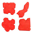 4Pcs/Set Red Caulking Tool Kit Joint Sealant Silicone Grout Remover Scraper