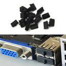 20pcs Soft Plastic USB Port Plug Cover Cap Anti Dust Protector for Female En Ew