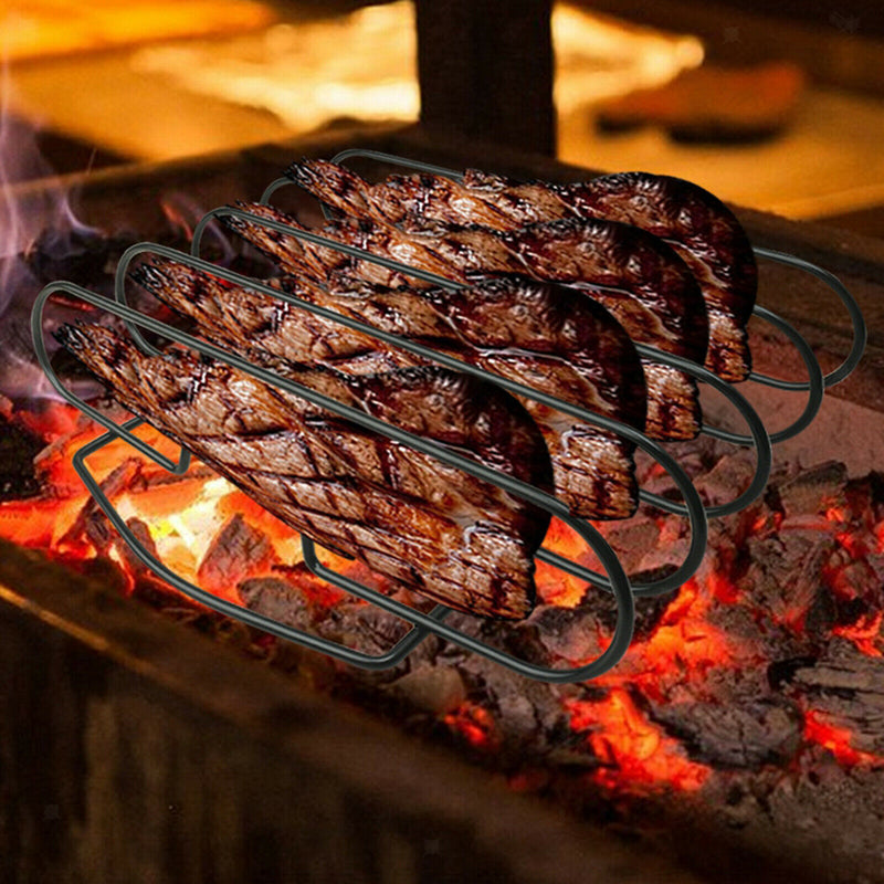 Steak Rack Roasting Non-Stick Grill Tools Rib Rack for Camping Party
