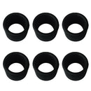 6Pcs Anti-UV Rubber 2" Fishing Rod Holder Tube Insert Protector Replacement