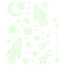 Wall Stickers Cartoon Twinkle Star Moon Glow In The Dark Luminous Decals De