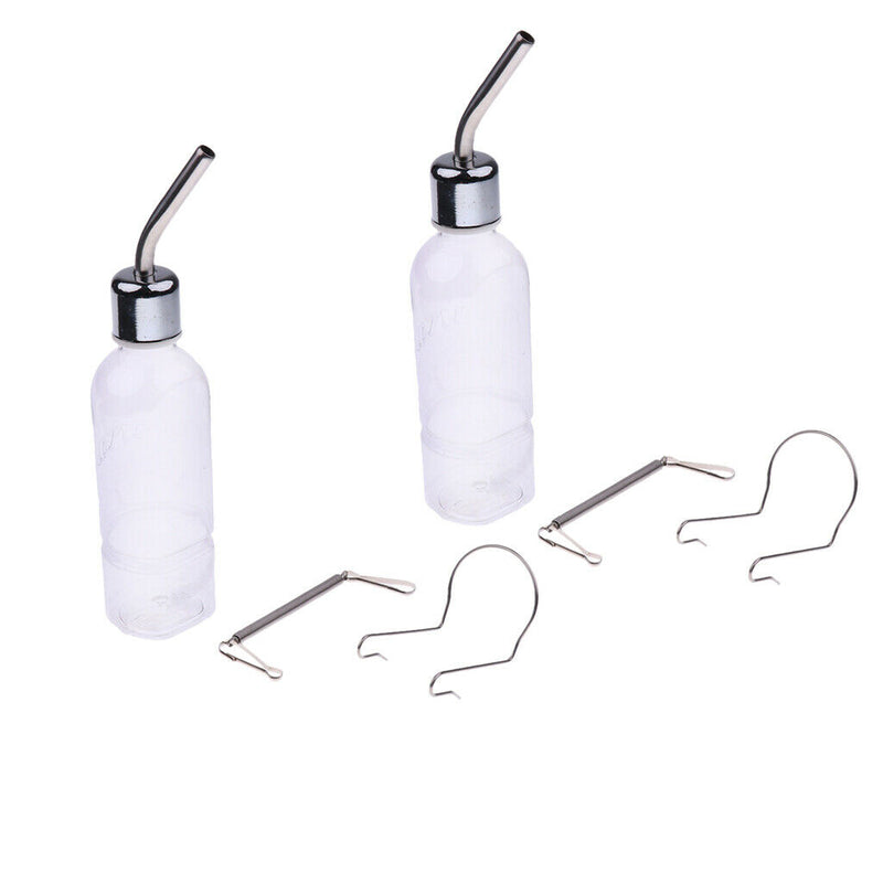 2pcs Pet Dog Hamster Hanging Bottle Auto Feeder Water Dispenser