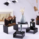 Economy Black Acrylic Riser Set Display Jewelry Showcase Fixtures Displays