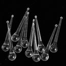 10Pcs Clear Hanging Chandelier Crystal Raindrop Prism Accent Rainbow Suncatcher
