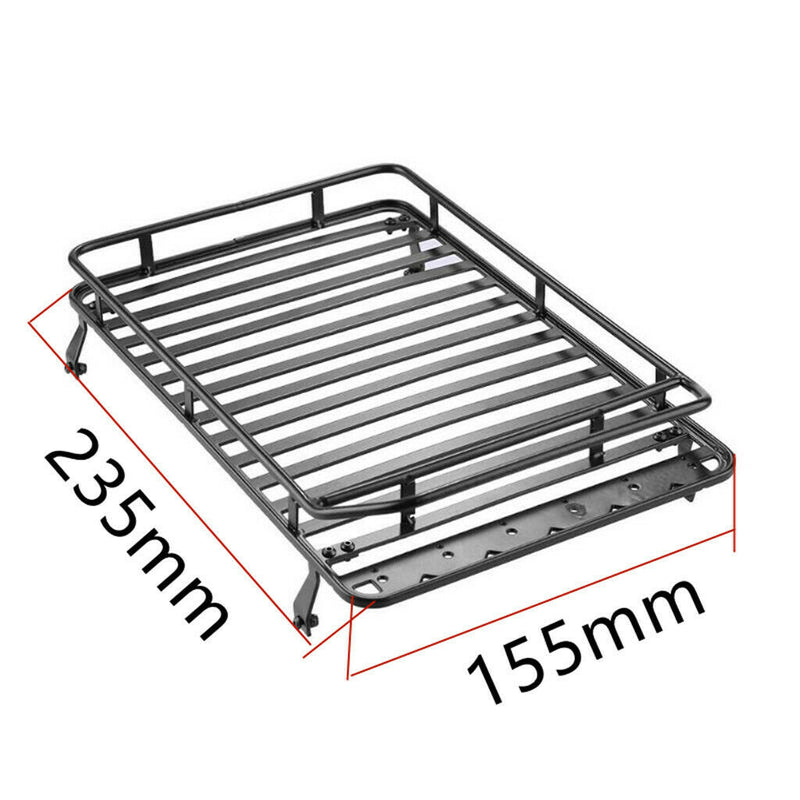 RC Car Roof Luggage Carrier, RC Car Roof Rack Metal Luggage Bracket with 6pcs