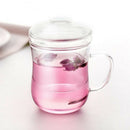Transparent Clear Glass Milk Mug Coffee Tea Cup Teapot Kettle With Tea Infu B3W9