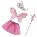 Pink Girls Fairy  Costume Wing /Tutu Skirt /Tiara /Wand Set