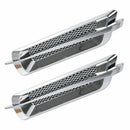 2x Universal Plastic Chrome Car SUV Air Flow Fender Vent Super Side Decorat N0I0